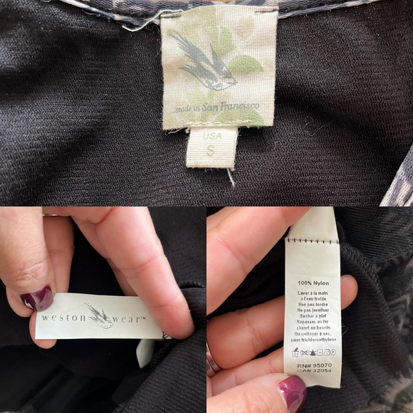 ANTHROPOLOGIE WESTON WEAR Vera Mesh Dress Geometric Print Sleeveless Gray Small - Picture 7 of 9